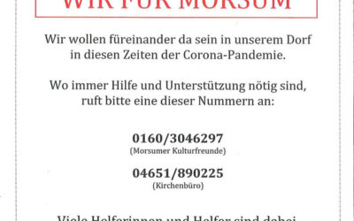 Gemeinsame Hilfsaktion in Zeiten von Corona